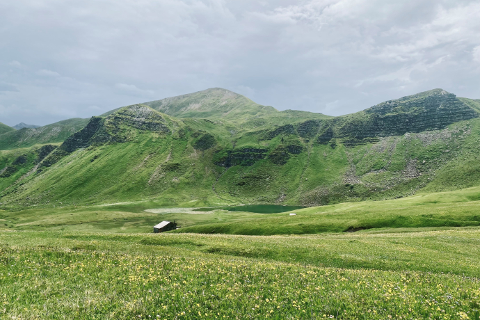Mattjischhorn Clunerseen Heuberge