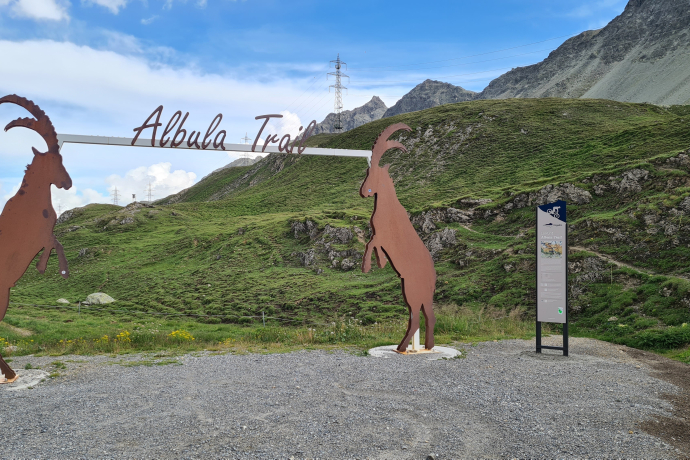 Start of the Albula Trail