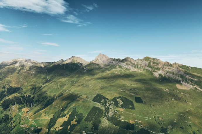 Gebiet Leisalp mit Patnaulpass