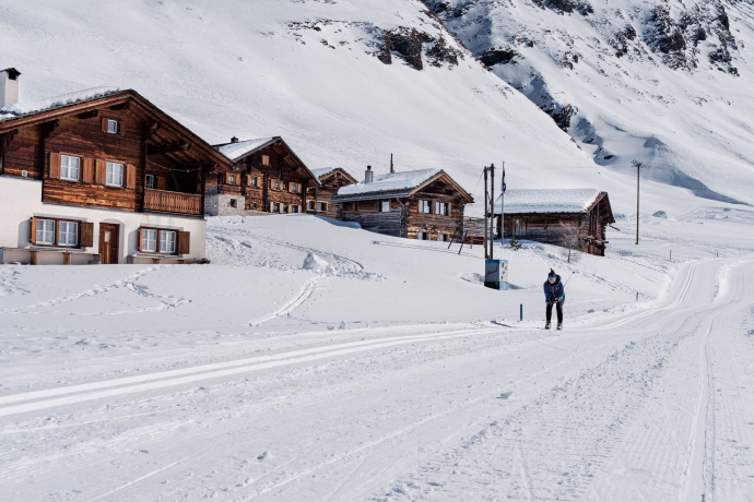 Ski de fond dans la vallée de Bergalga
