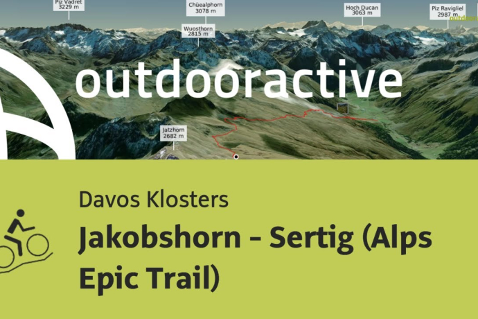 Mountainbike-tour in Davos Klosters: Alps Epic Trail: Jakobshorn - Sertig