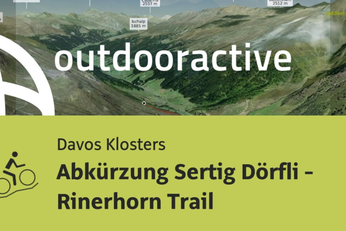 Mountainbike-tour in Davos Klosters: Abkürzung Sertig Dörfli - Rinerhorn Trail