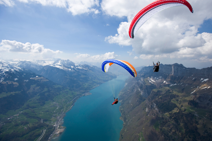 Volo biposto in parapendio Walensee - Flums - Pizol
