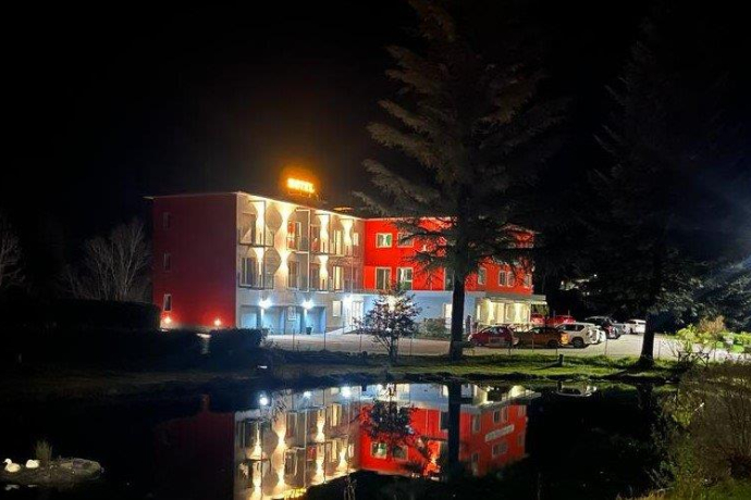 Il Motel Afia dall'esterno