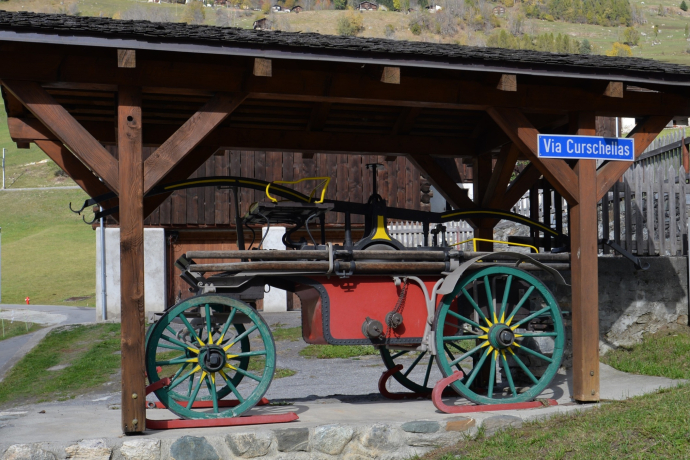 Aufnahme der alten Wasserpumpe in Cumpadials