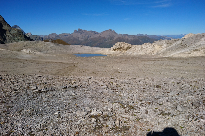 Stage 7: Fuorcla digl Leget with lake