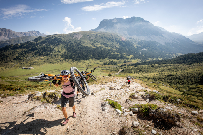 Aufstieg zur Fuorcla Funtana da S-charl