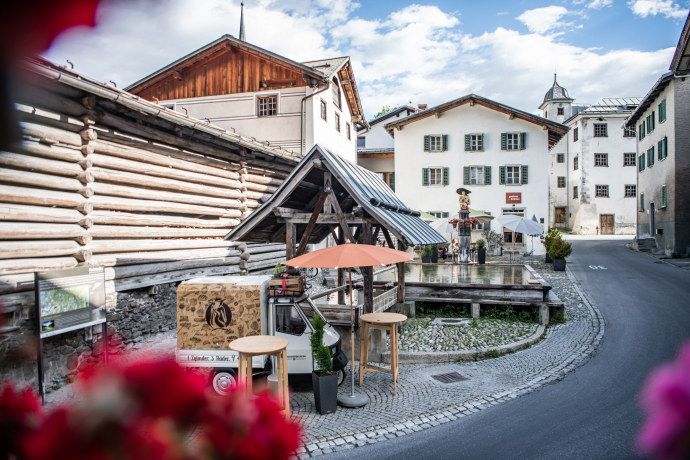 Holzbrunnen in Valendas