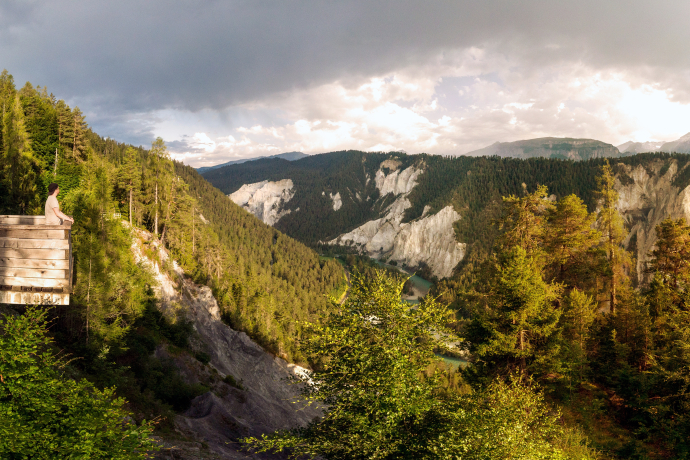 Punto panoramico Islabord a Versam