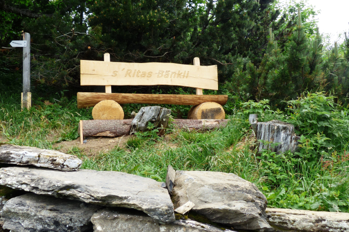 Accesso all'Arvenwegli sulla cresta