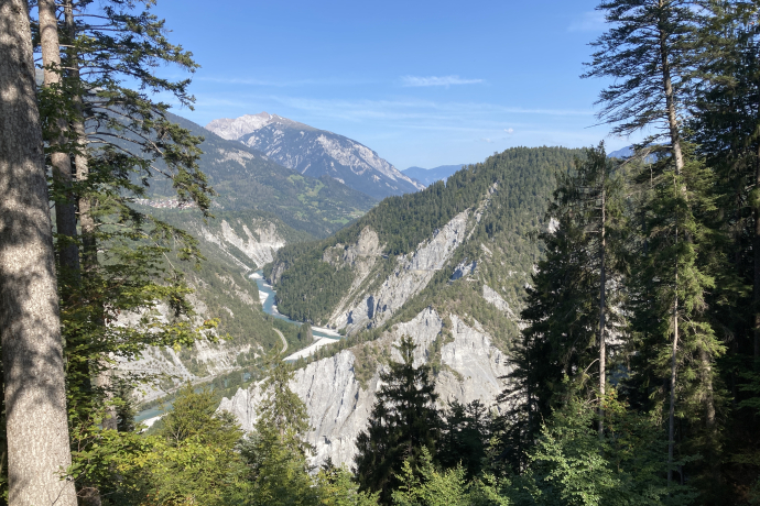 Blick in die Rheinschlucht