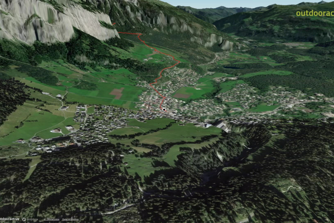 Mountainbike-tour in Flims Laax Falera: Hochtal Bargis (250)