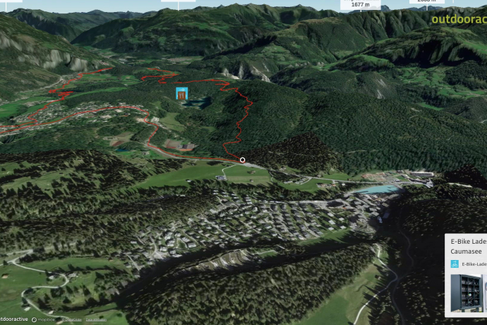 Mountainbike-tour in Flims Laax Falera: 3 Seen Tour (246)