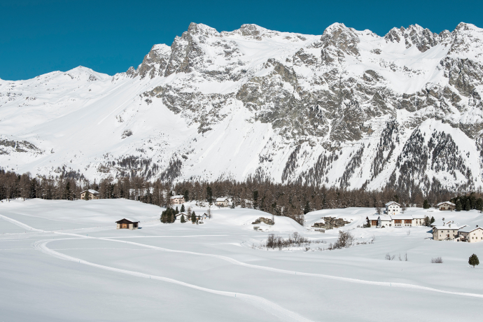 Das Fextal im Winter.