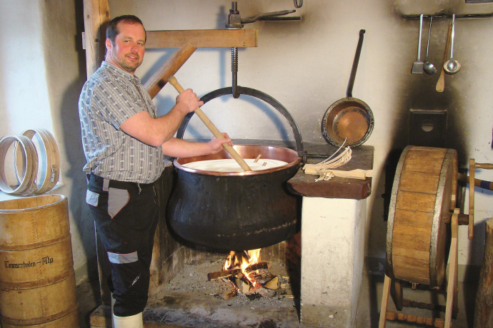 Traditional cheese dairy Alp Tannenboden Traditional cheese dairy Alp Tannenboden
