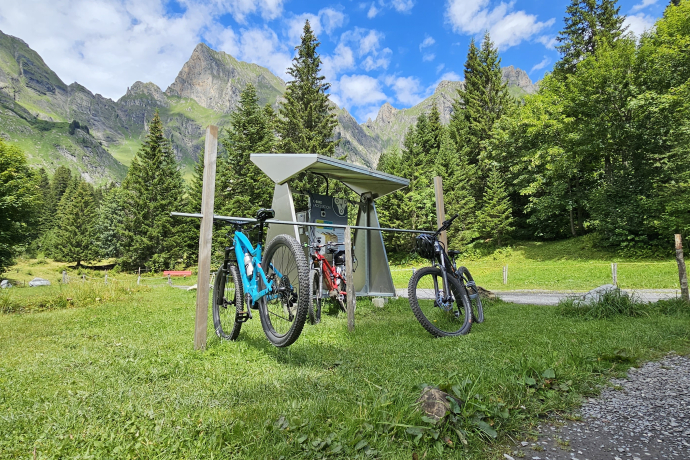E-bike charging station Sennis Alp E-bike charging station Sennis Alp