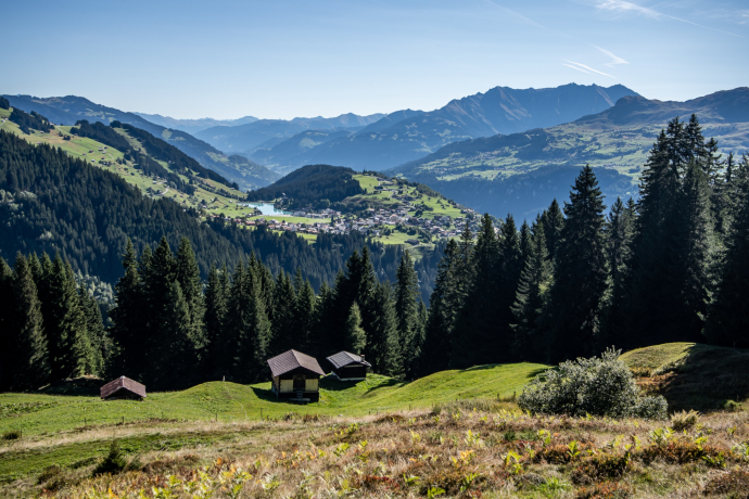 Ausblick auf Brigels