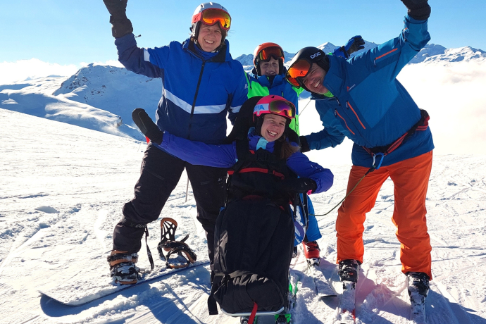 Dualskibob in Obersaxen mit der Skischule Surselva