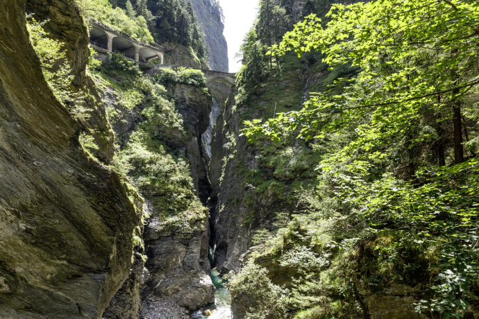 Viamala Gorge View of the Wilden Bridge