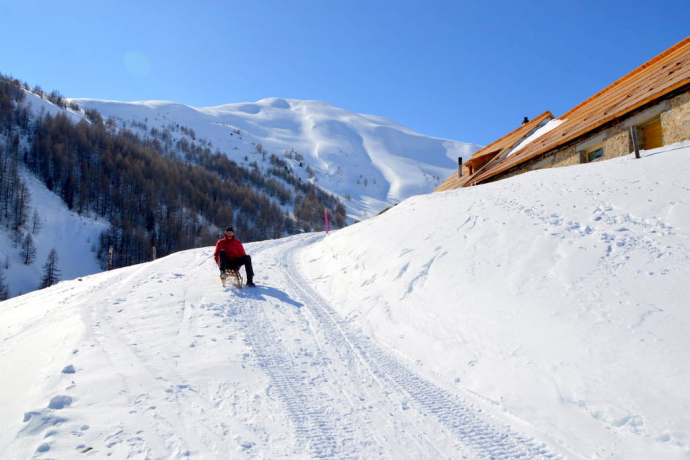 Schlittelweg von der Alp Es-cha Dadour