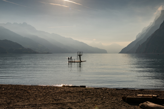 Plage de baignade à Walenstadt
