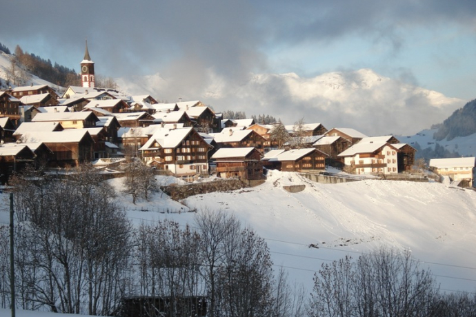 Ferienhaus Casa Collenberg - Ansicht Winter