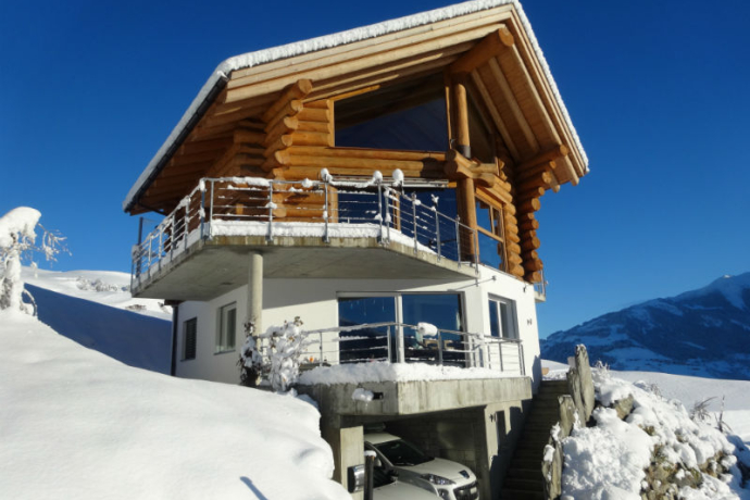 Ferienwohnung Canategia Vock - Ansicht Winter