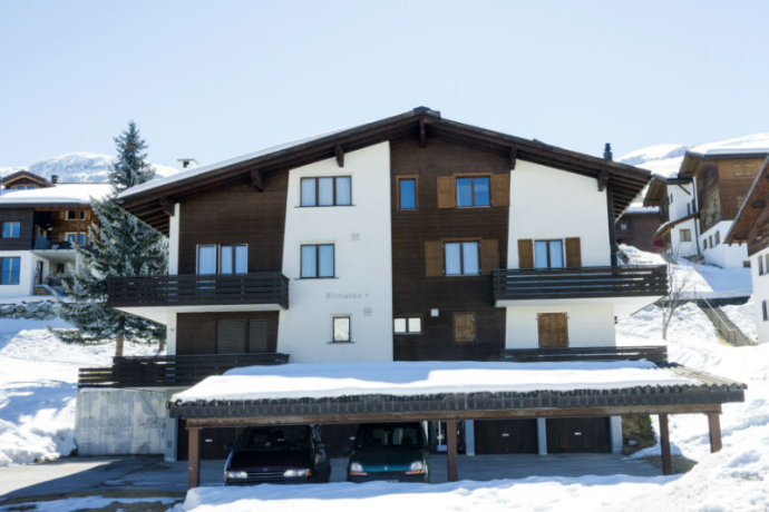 Ferienwohnung Crestahüs Pricking - Ansicht Winter
