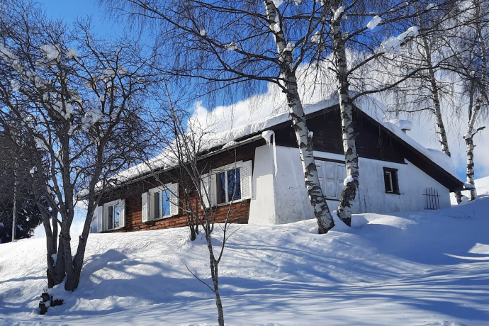 Ferienhaus La Collina - Ansicht Winter