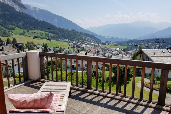 Aussicht nach Osten von der grossen Terrasse