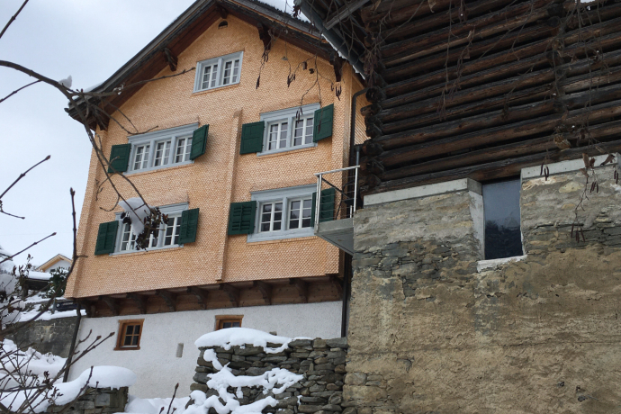 Ferienhaus Altes Pfarrhaus - Ansicht Winter