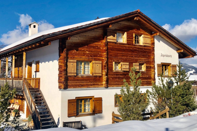Ferienwohnung Alprüüsch - Ansicht Winter