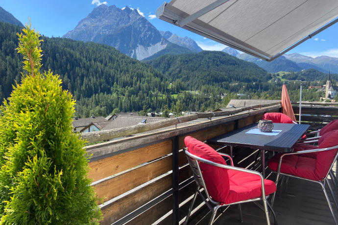 Blick vom Balkon