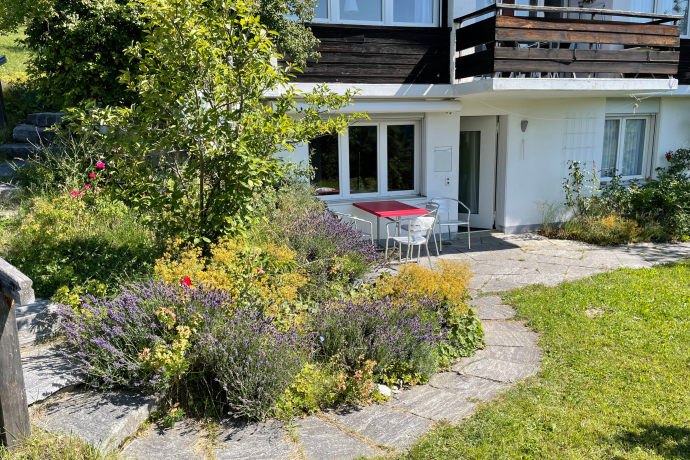 Eingang und Sitzplatz