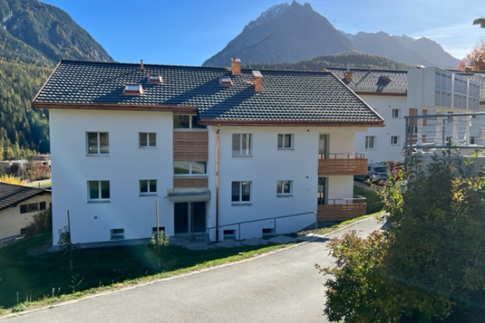 Front view Chasa Furtünada / 1st house