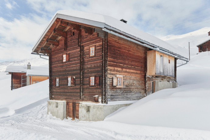 Ferienhaus Nüw Hus - Ansicht Winter