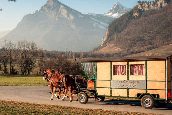 Fondue- Kutschenfahrt