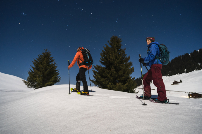 Mondschein-Schneeschuhtour St. Antönien