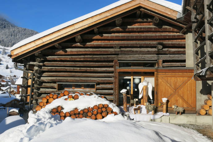 Ferienhaus Casa Clavau - Ansicht Winter
