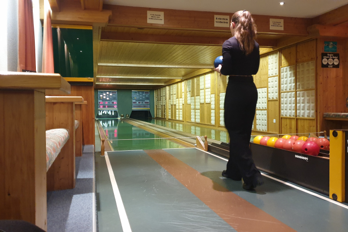 Kegeln im Restaurant Steinbock