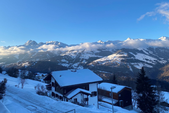 Ferienwohnung Roda Mulin - Aussicht Winter