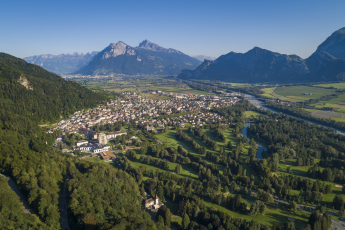 Bad Ragaz von oben