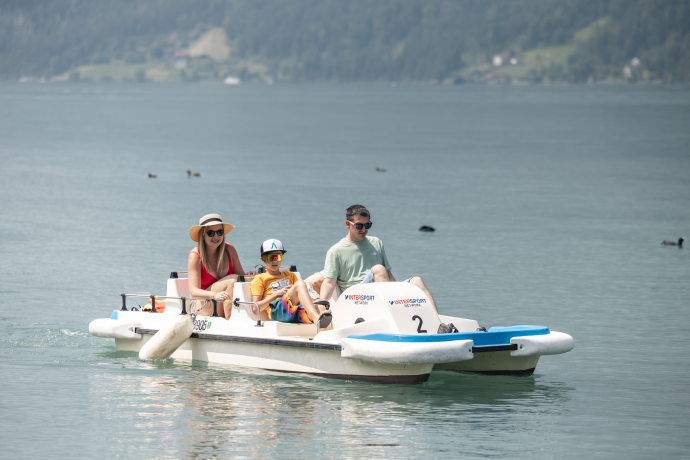 Pedalofahren auf dem Walensee
