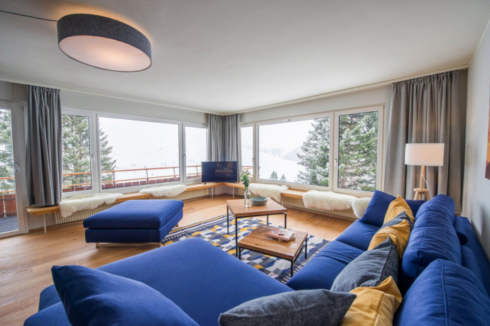 Ferienwohnung Schafrügg im Haus Mattern - Arosa