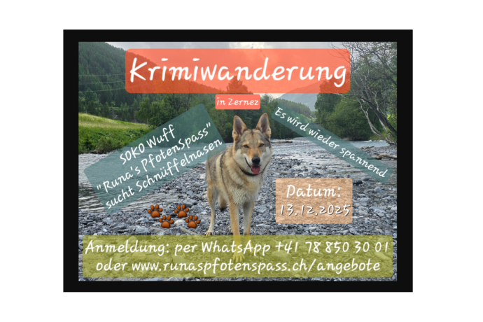 Krimiwanderung "SOKO Wuff" Runa's PfotenSpass (gdl_897917746_image)