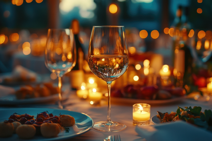 Candle Light Dinner an Bord (gdl_902390094_image)