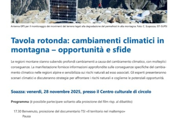 Tavola rotonda: cambiamenti climatici in montagna (gdl_904313879_image)