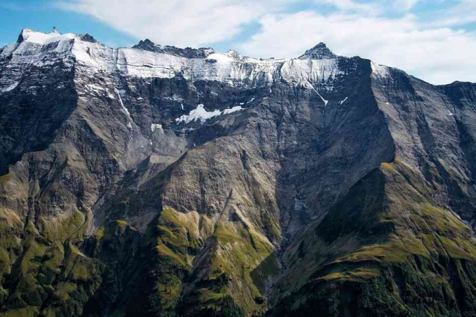 Schuttkegel am Fuss des Ringelspitzmassiv