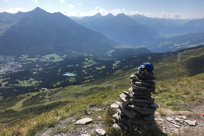 Oben auf dem Piz Danis