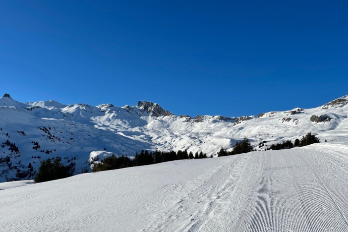 sentier de randonnée hivernal Panüöl-Fursch
